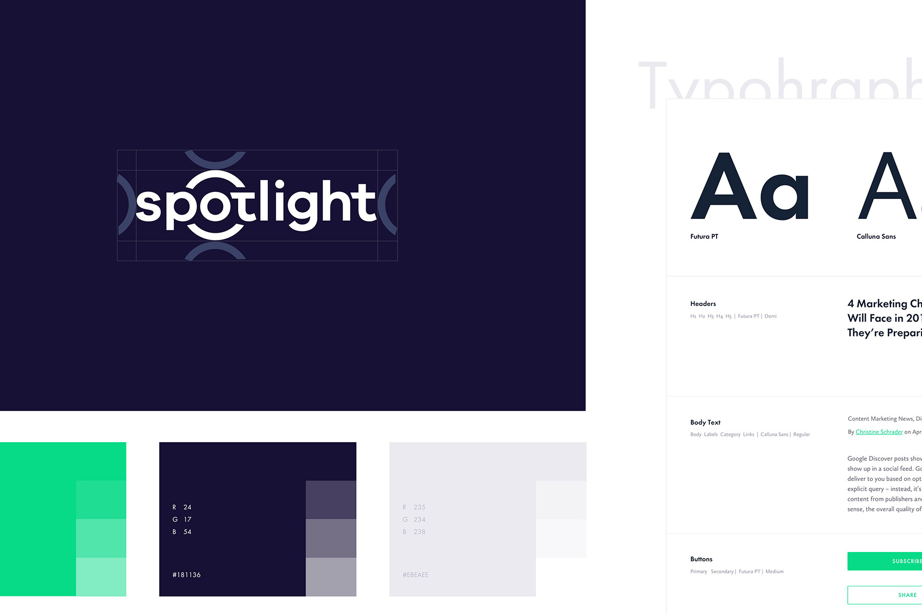 seo-blog logo typography color palette ui styleguide